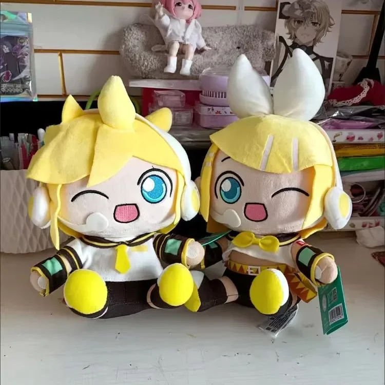 

Оригинальные Плюшевые игрушки Hatsune Miku Kwayi Fufu Kagamine Rin Megurine значит лука, аниме-фигурка, мягкая наполненная Подушка 20 см, детский подарок