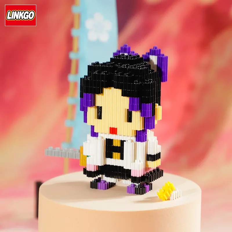 Décennie s de construction magiques pour enfants, briques de connexion de modèle, Monténégro de démons, Linkgo, Kamado Tanjirou, Nezuko, Inosuke, mini figurine, jouets