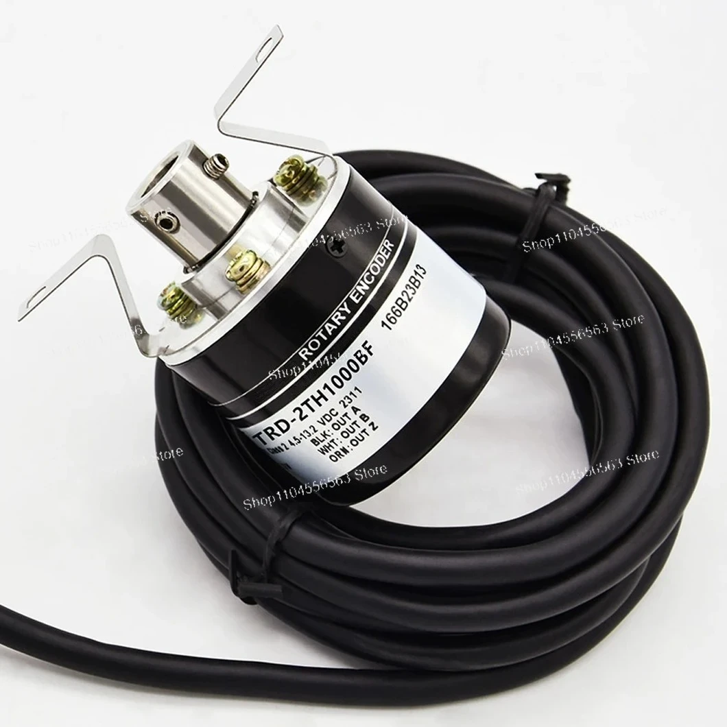 

​ ​ TRD-2TH Инкрементный поворотный энкодер с полуполым валом 8 мм, магнитно-электрический тип 100-2500PPR для управления движением ​ ​