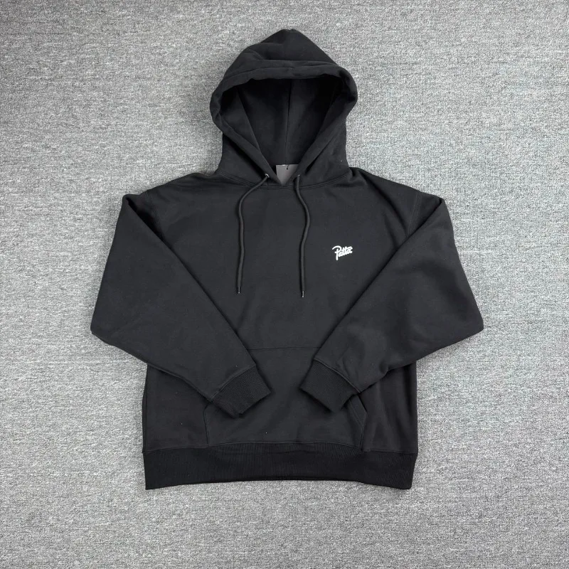 2026ss PATTA Chili Print Hoodies Unisex Casual Men Women Oversized Pullover Black White Sweatshirt - view 2