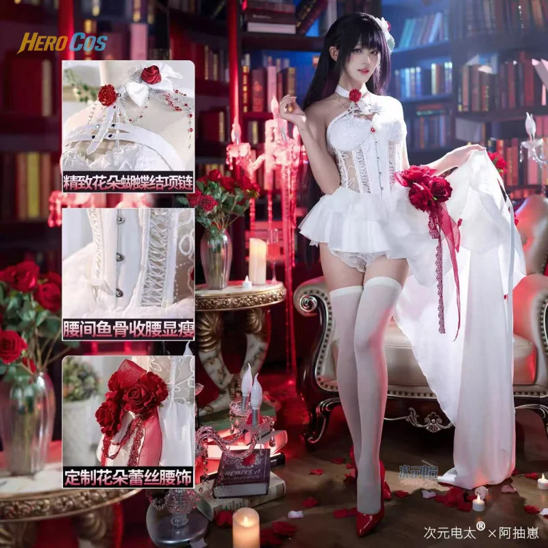 

NIKKE：The Goddess of Victory Mihara Cosplay Costume Binding Chains Dress Elegant Halloween Party Dress Suit Full Set HERO Cos