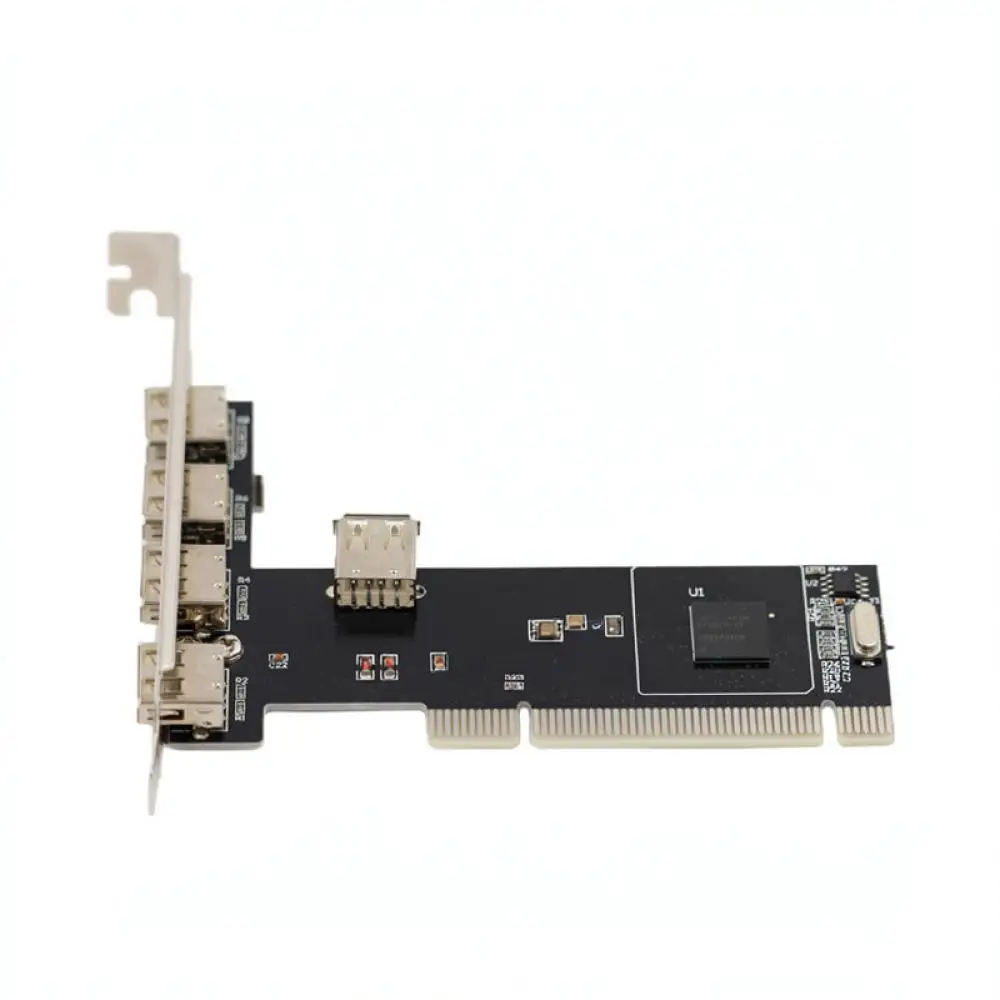 Reliable PCI To USB 2.0 Adapter 5 Port Expansion Card For Desktop Computer Internal Hub For NEC Chipset Controller