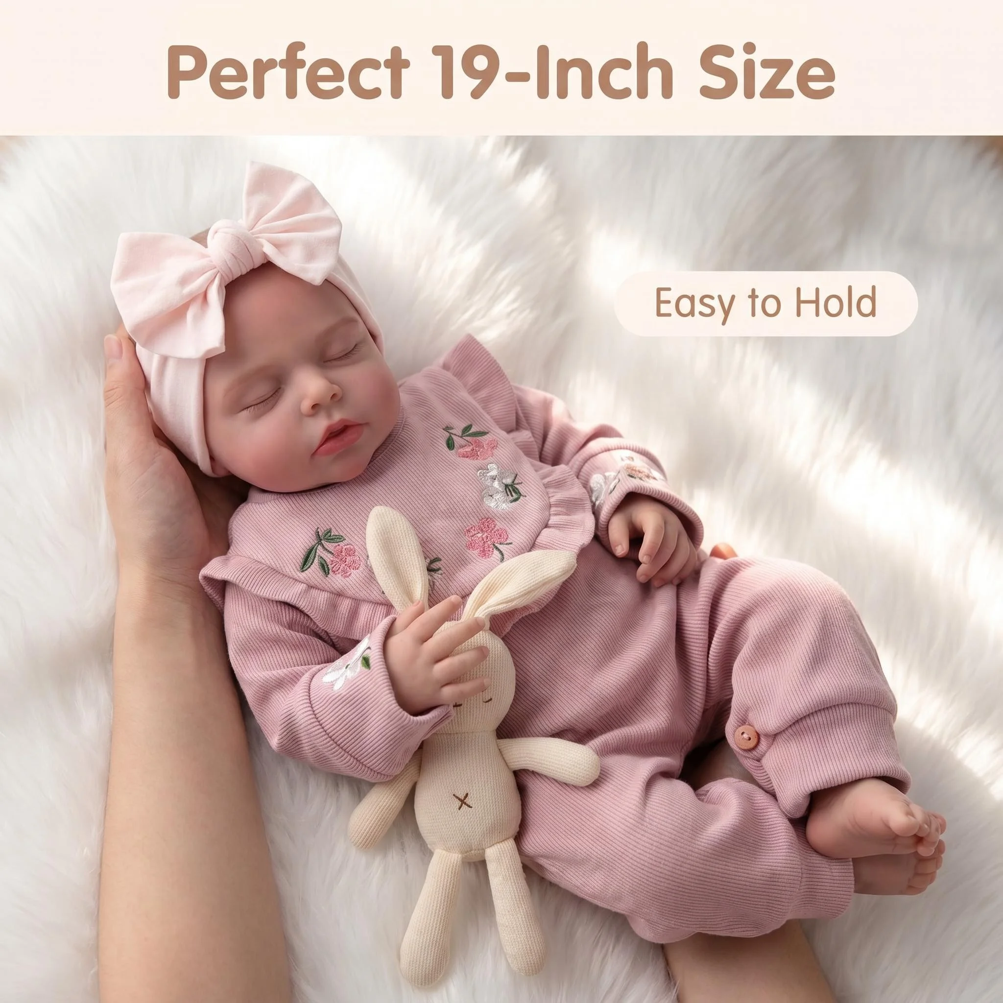 NPK 19inch Valentina Reborn Doll Newborn Lifelike Soft Touch