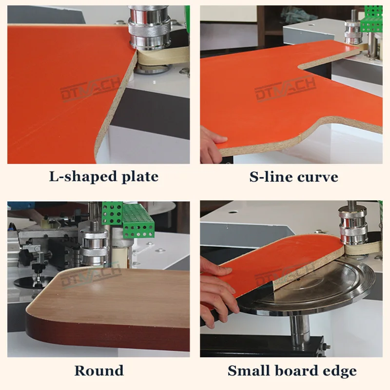 DTMACH Máquina Automática Borda Bandeira, Borda Curvada, Painel De PVC, Fabricação De Móveis, Alta Velocidade