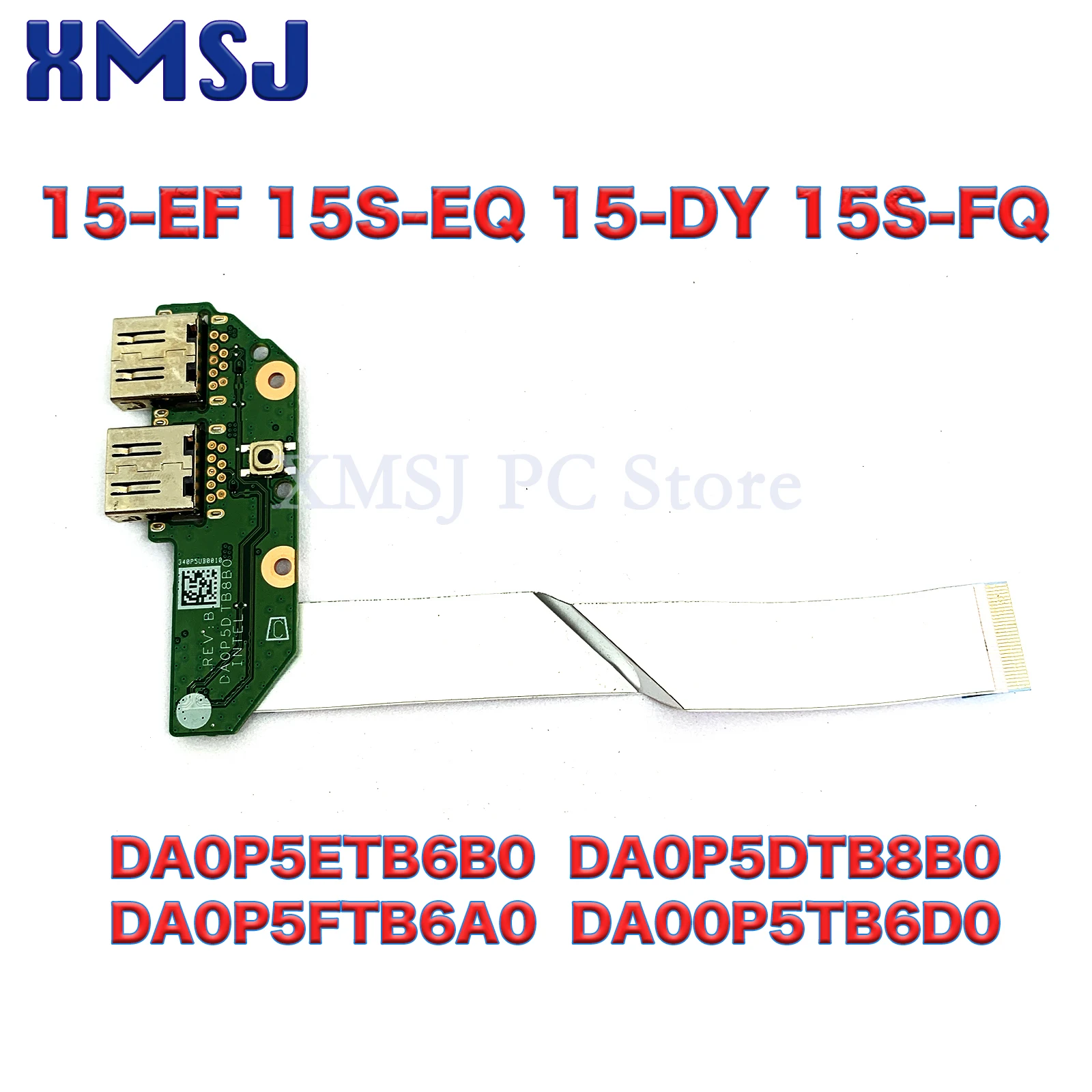 For HP TPN-Q222 15-EF 15S-EQ 15-DY 15S-FQ USB Power Board DA0P5ETB6B0 DA0P5DTB8B0 DA0P5FTB6A0 DA00P5TB6D0