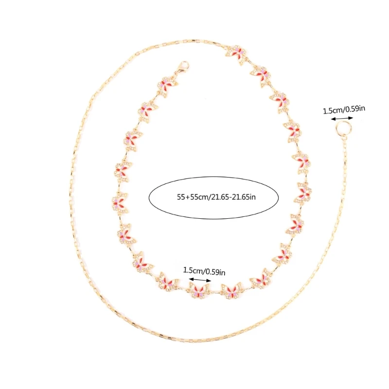 Veelzijdige tailleriem Hot Girl Strassketting Verstelbare lichaamsketting voor