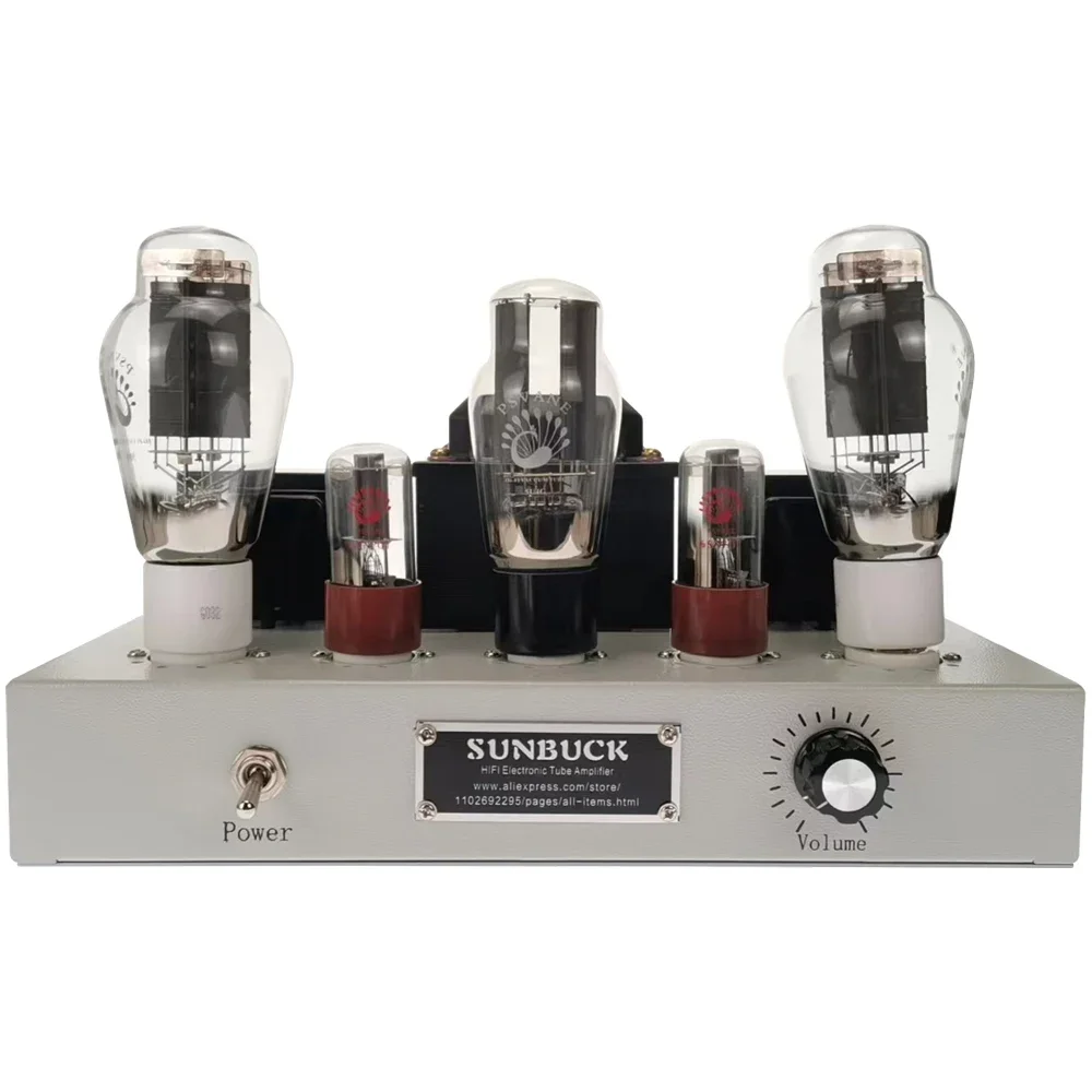 SUNBUCK 5U4G 6SN7 Push 300B Vacuum Tube Amplifier 2.0 Stereo 10W 5U4G Rectify Pure Handmade 300B Tube Power Amplifier Audio