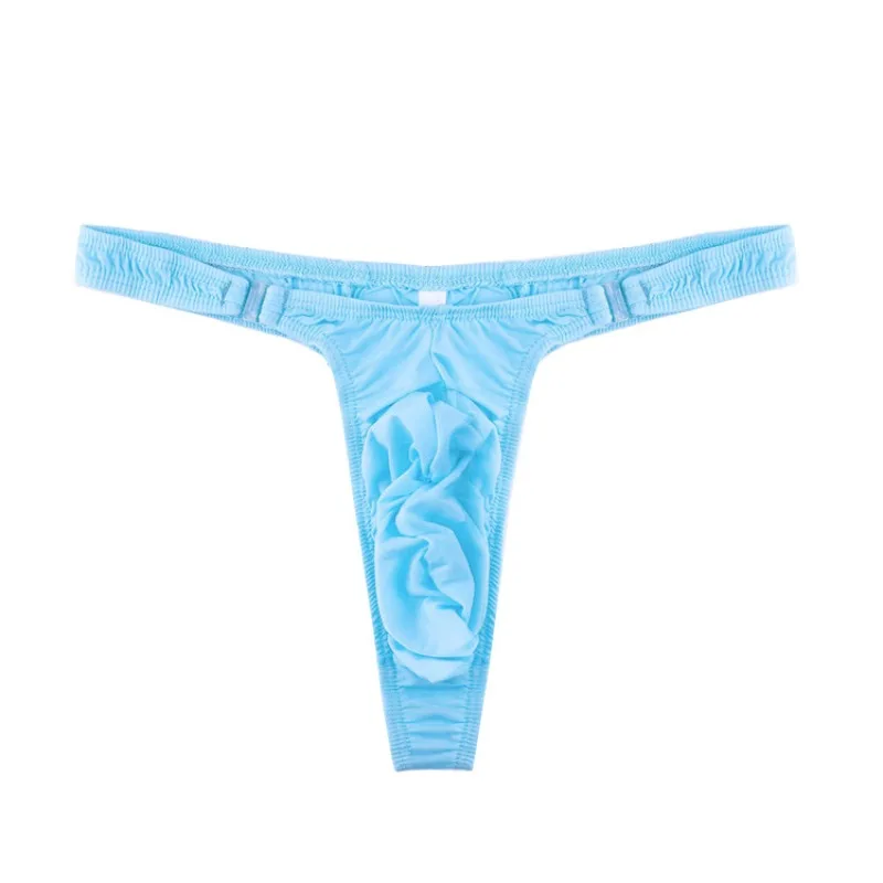 Bright Patent Leather Mens Sexy Underwear Ball Pouch Buttocks Hollow Thong Fashion Mini Tangas Ultra-Low Jockstrap Sexy Tоy Mens