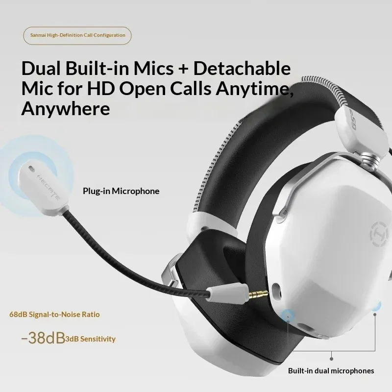 EDIFIER HECATE G5 MAX Wireless Gaming Headset,Four Mode,Bluetooth 6.0,THX Sound Effects,2000mAh for Music & Game