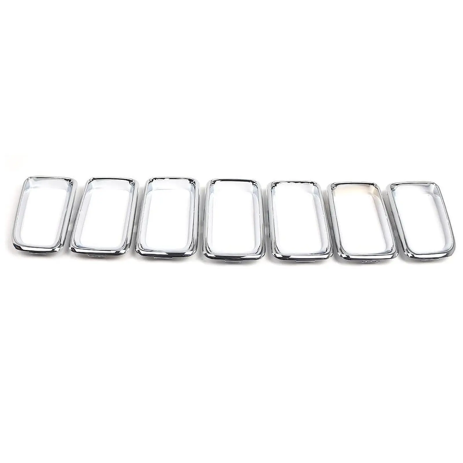 

7 Pieces Front Grille Trim Rings Insert Replacing 68109865AA Premium Car Accessories for Compass Altitude High Altitude