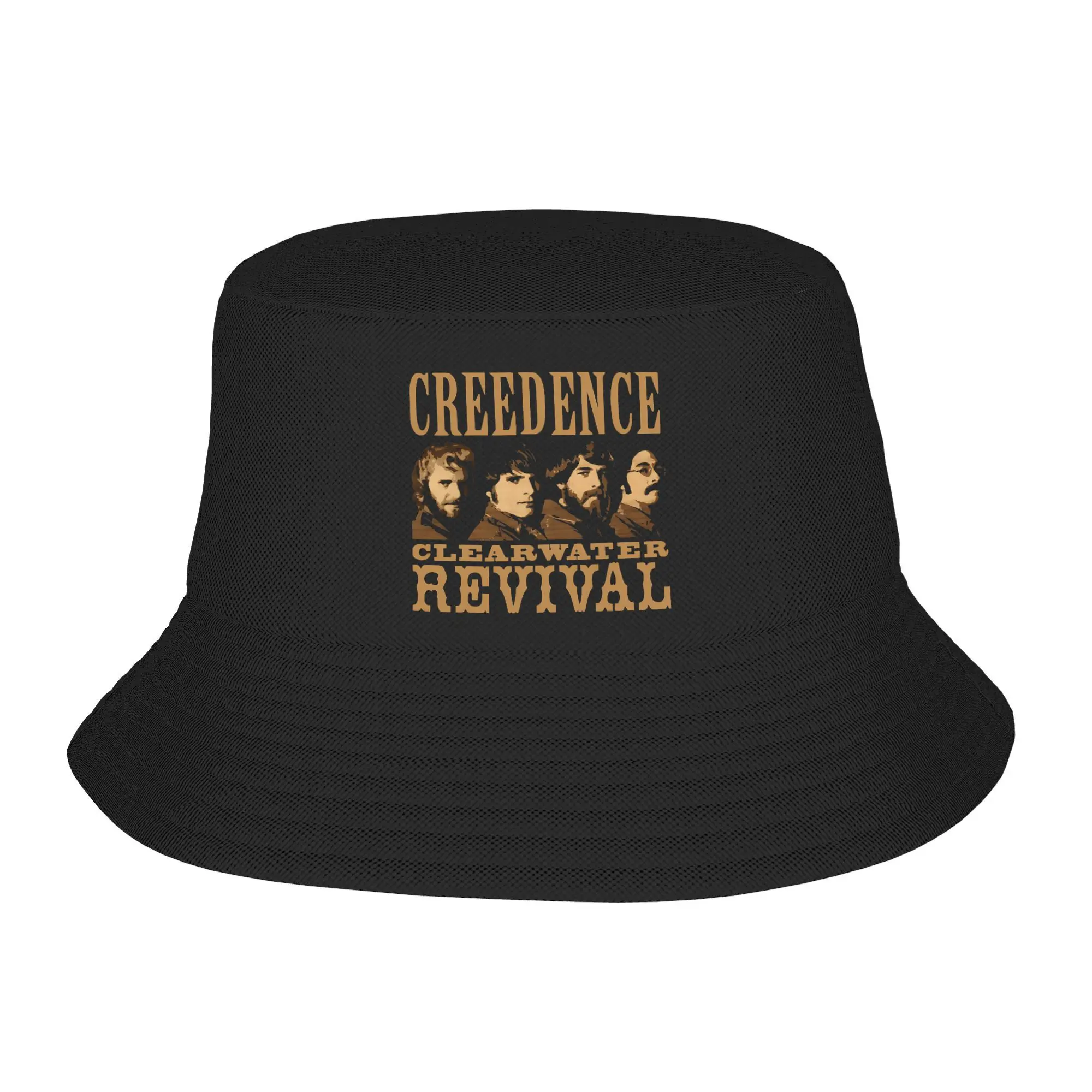 

Creedence Clearwater Revivals Bucket Hat Street Style Fisherman Caps For Unisex Vintage Fishing Sunscreen Hats Graphic Cap