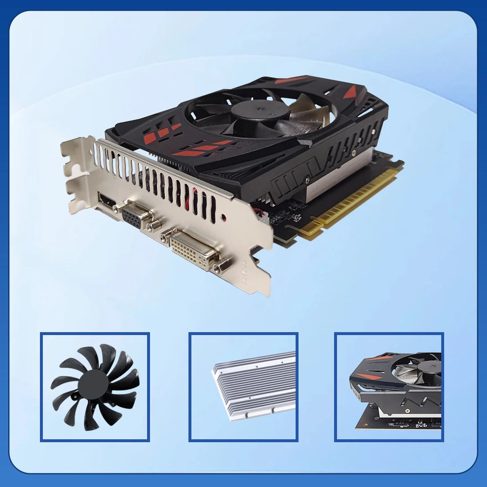 Imagem -04 - Placa Gráfica de Vídeo Halldol Gtx Perfil Baixo Gddr5 128bit 750ti 4gb