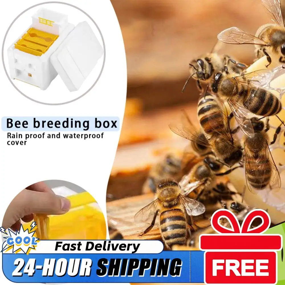 

1/2 шт. Улей для разведения пчел, коробка для спаривания пчел, пенопластовый улей для опыления, инструменты для пчеловодства, ящик для разведения, оборудование для пчеловодства