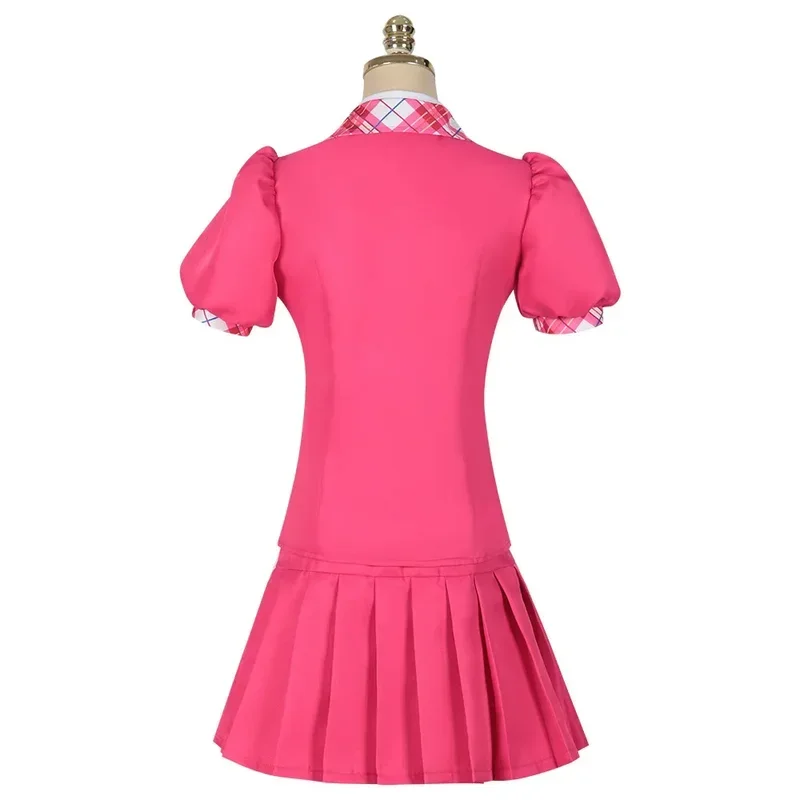 SN88 Movie Barbiee Cosplay Costume Princess Dress Delancy Wen COS Outfit Women School Uniform Top Skirts Carnival Party* # 2@5