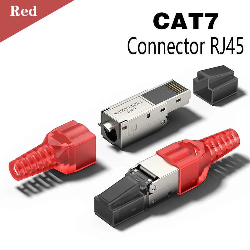 Ventie RJ45 Cat8 Cat7 Cat6A-connectoren Gereedschapsvrije herbruikbare Ethernet-afsluitingspluggen, internetstekker, snelle veldinstallatie