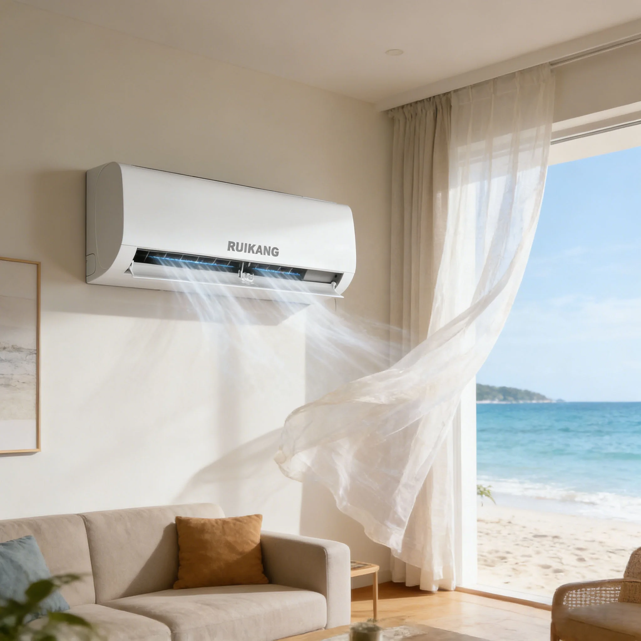 Variable Frequency Household & Hotel Use 1.5HP Inverter 12000BTU Split Air Conditioner Energy Saving High Efficiency HVAC System