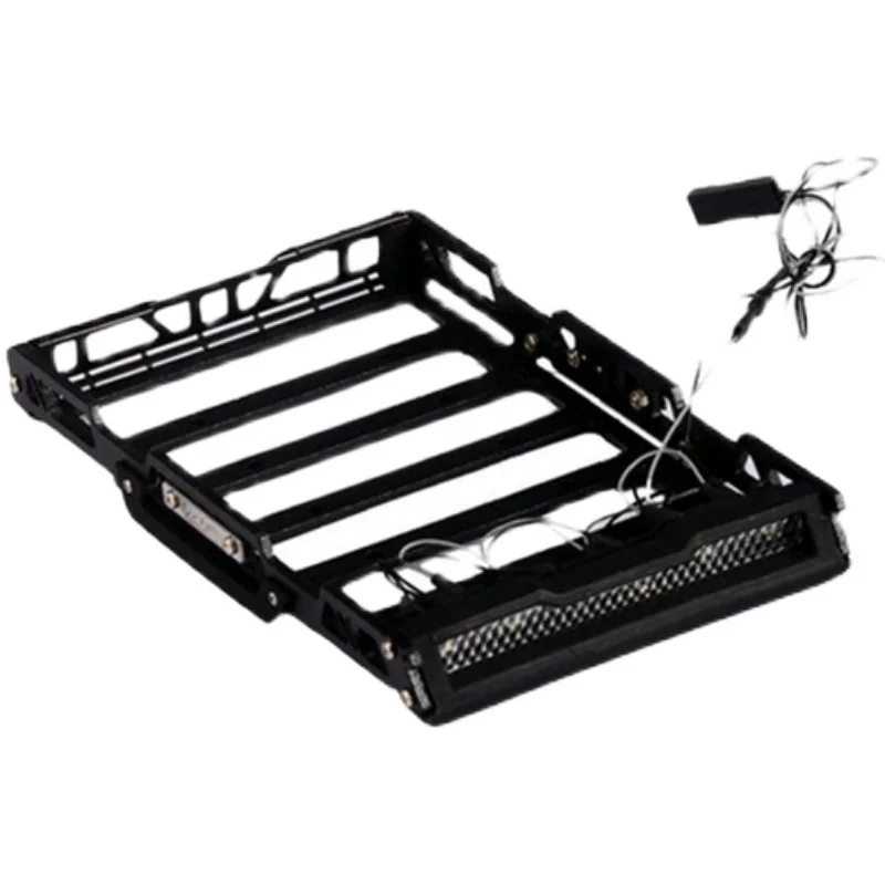 

Металлический багажник на крышу со светодиодной подсветкой для 1/18 Rc Crawler Car Trax/as Trx4m Bronco Defender