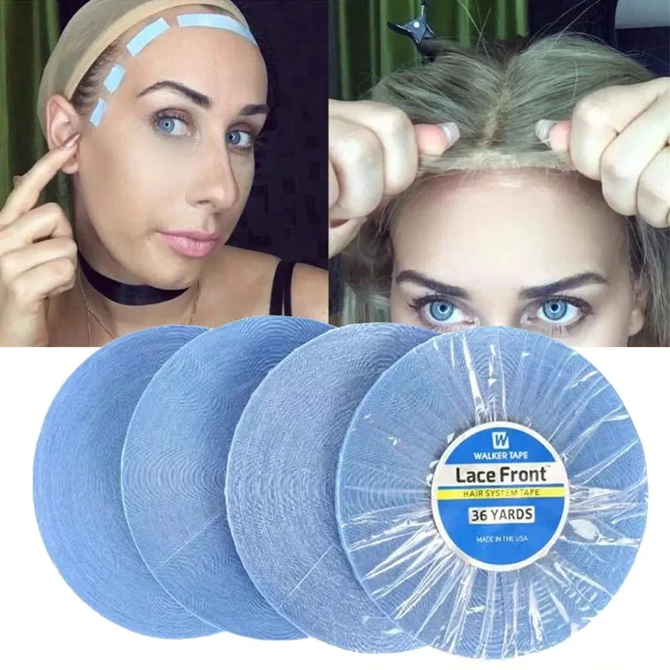 Cola para peruca de renda frontal, materiais adesivos, fita adesiva para renda frontal, à prova d'água, fita adesiva em extensões, cola de cabelo para peruca de renda