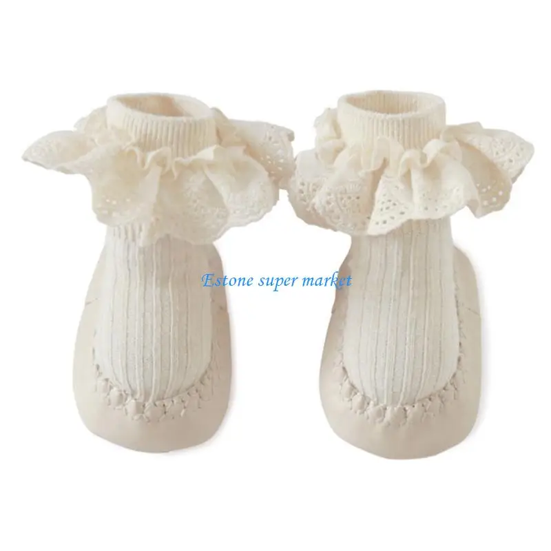 

090B 1 Pair Baby Socks Non-slip Floor Socks Soft Cotton Newborn First Walking Anti-Slip Socks for Infants