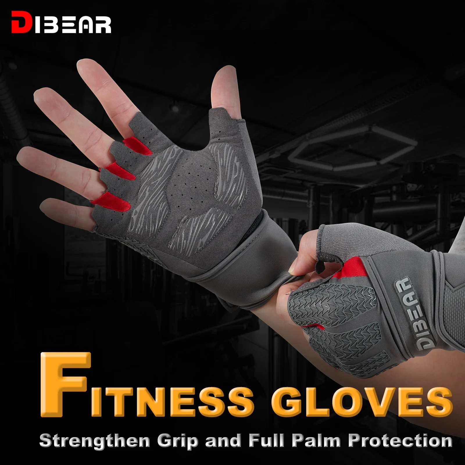 1 Pair Gym Gloves Fitness Weight Lifting Gloves Body Building Training Sports Cycling Exercise Sport Workout Glove for Men Women