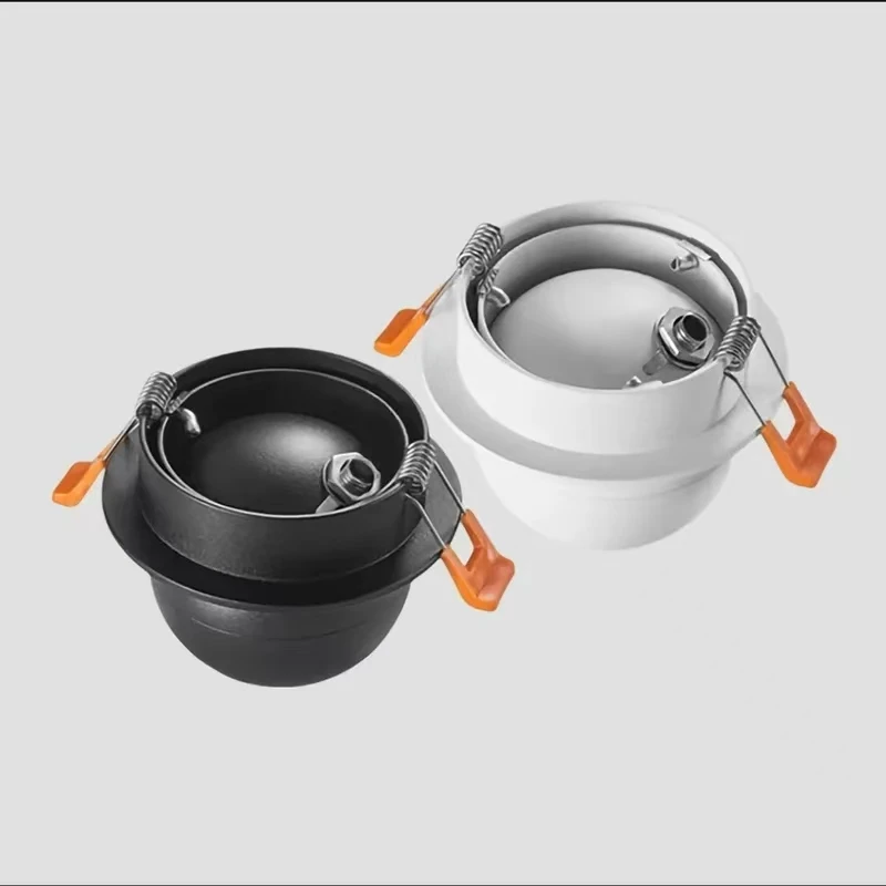 Rotondo 360 °   Ruota dimmerabile LED COB da incasso AC90V-220V Faretto da incasso 7W10W12W15W Faretto da soffitto Sfondo Soggiorno interno