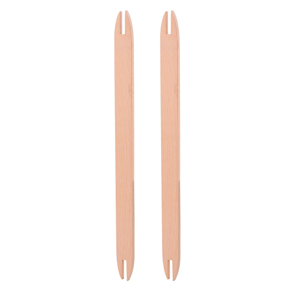 

2 Pcs Wooden Knitting Needle Weaving Tool Shuttle Tapestry Accessories DIY Crochet Project Scarf Sweater Handmade Craft Sewing