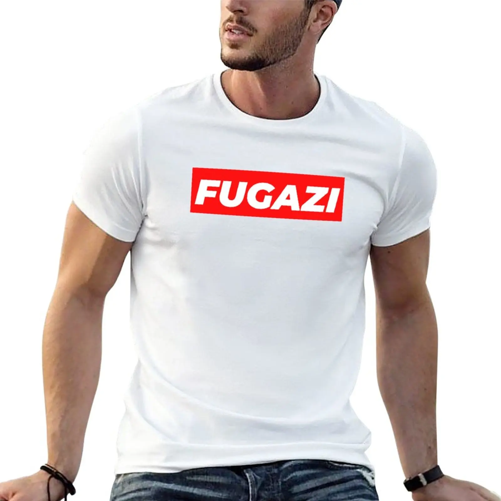 New Fugazi T-Shirt hippie clothes Tee shirt men t shirt