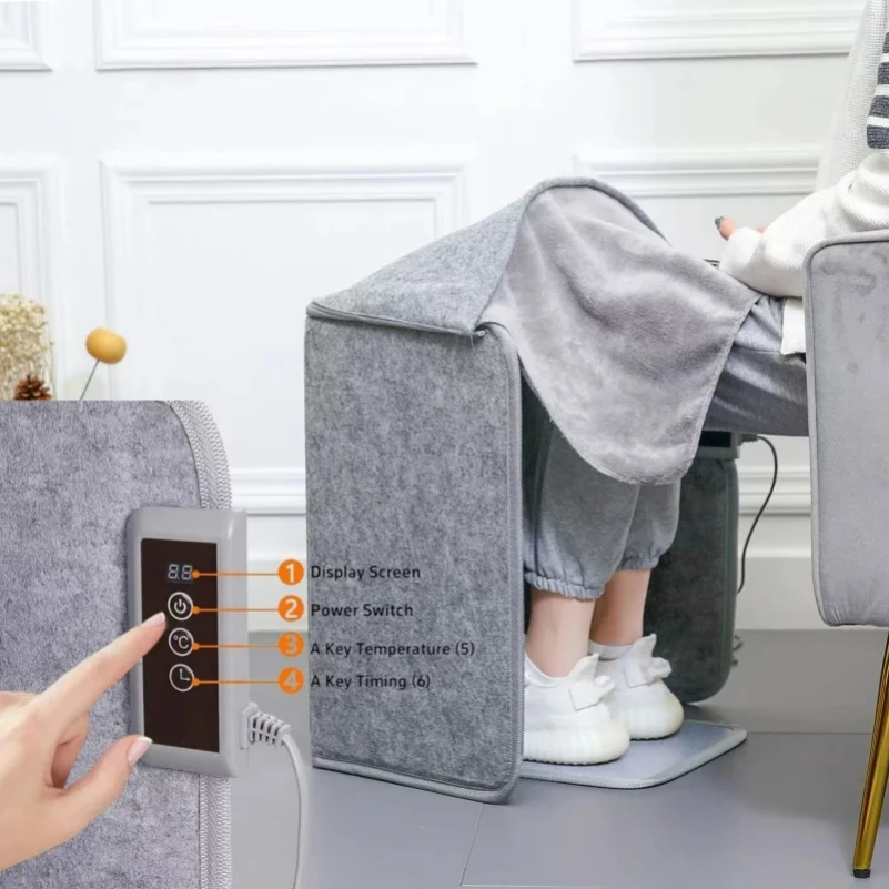 

Five Gear Adjustment Foot Warmer US/ UK/EU Standard Electric Heater Folding Electric Blanket Winter Keep Warm Tools