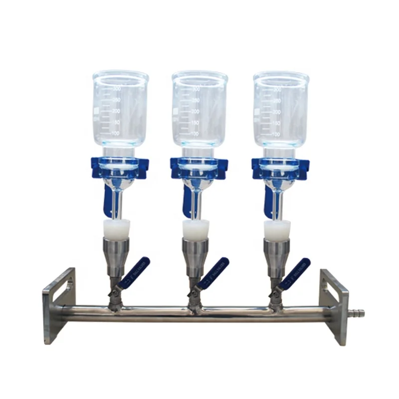 

BIOSTELLAR MVF-3G Lab Stainless Steel Manifolds Vacuum Filtration lab 3-branch autoclaved Manifolds Vacuum Filtration