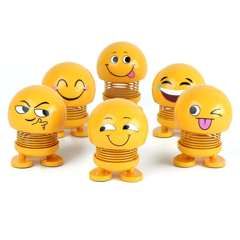 Đồ Trang Trí Bobble Head Nod Búp Bê Hoạt Hình Dễ Thương Ngộ Nghĩnh Bảng Đồng Hồ Trang Trí Biểu Cảm Khuôn Mặt Xe Phụ Kiện Nội Thất