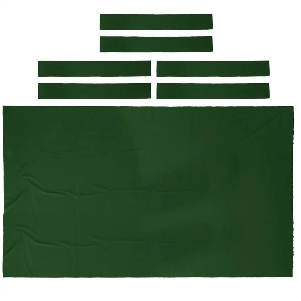 Feltro de mesa de bilhar de 9 pés com tiras de 6 unidades para mesa de bilhar de 9 pés - Pesado