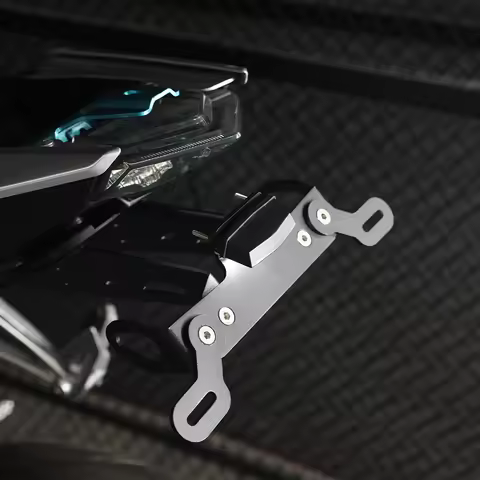 For Honda CBR 600R 1000RR CB500X CB500F CB650R CBR650R Universal Rear Frame License Plate Adjustable Expansion Bracket 2002-2023