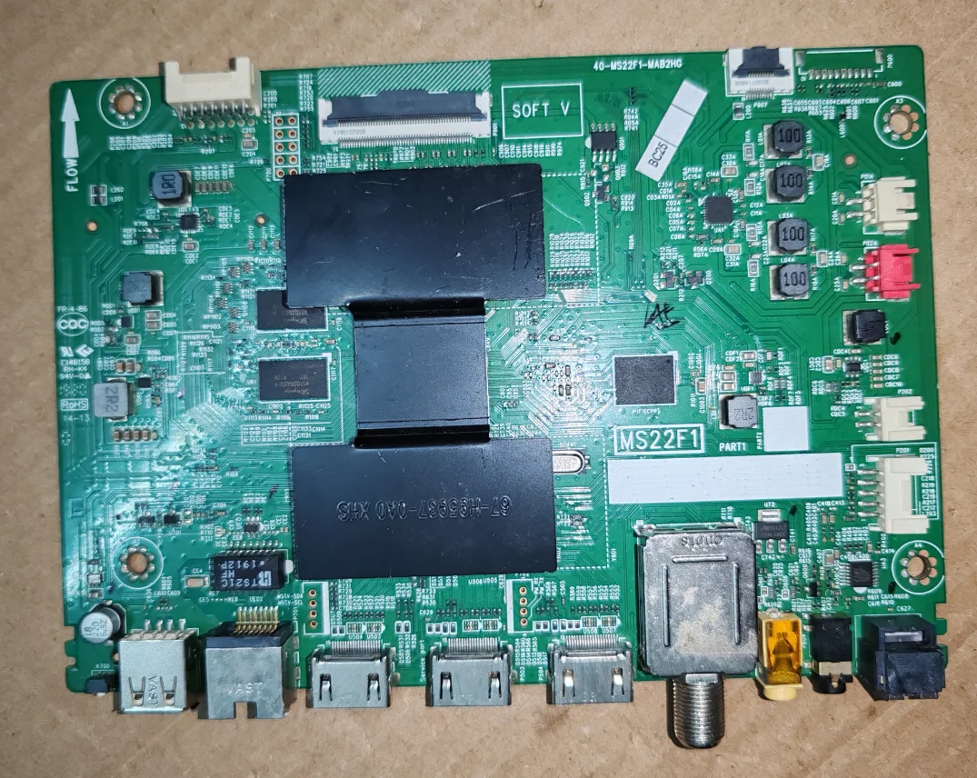 

MS22F1 40-MS22F1-MAB2HG LED TV motherboard, physical photo, tested well