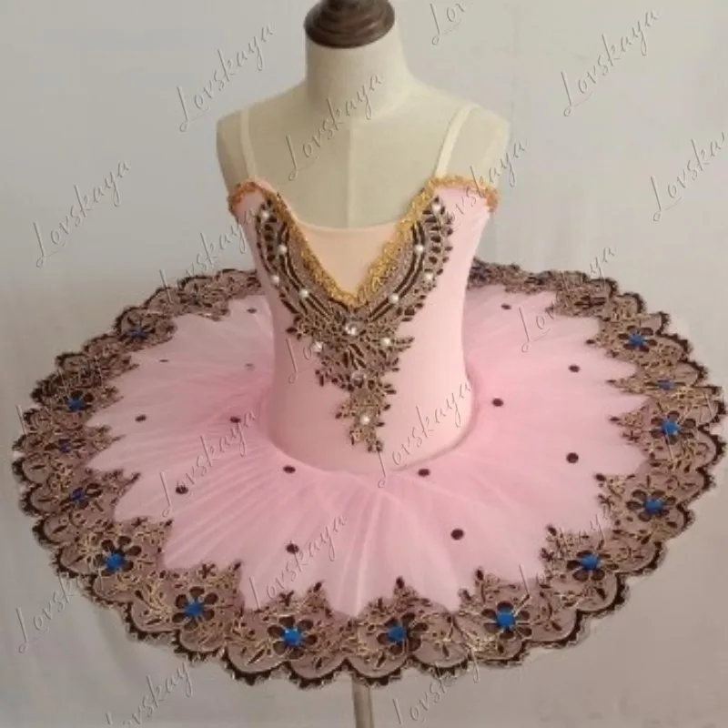 ชุดบัลเล่ต์เด็ก - ชุดการแสดงเด็กผู้หญิงประดับเลื่อมรูปหงส์น้อย - ชุดกระโปรงพองสไตล์ใหม่สำหรับเด็กสำหรับการแสดงบนเวที