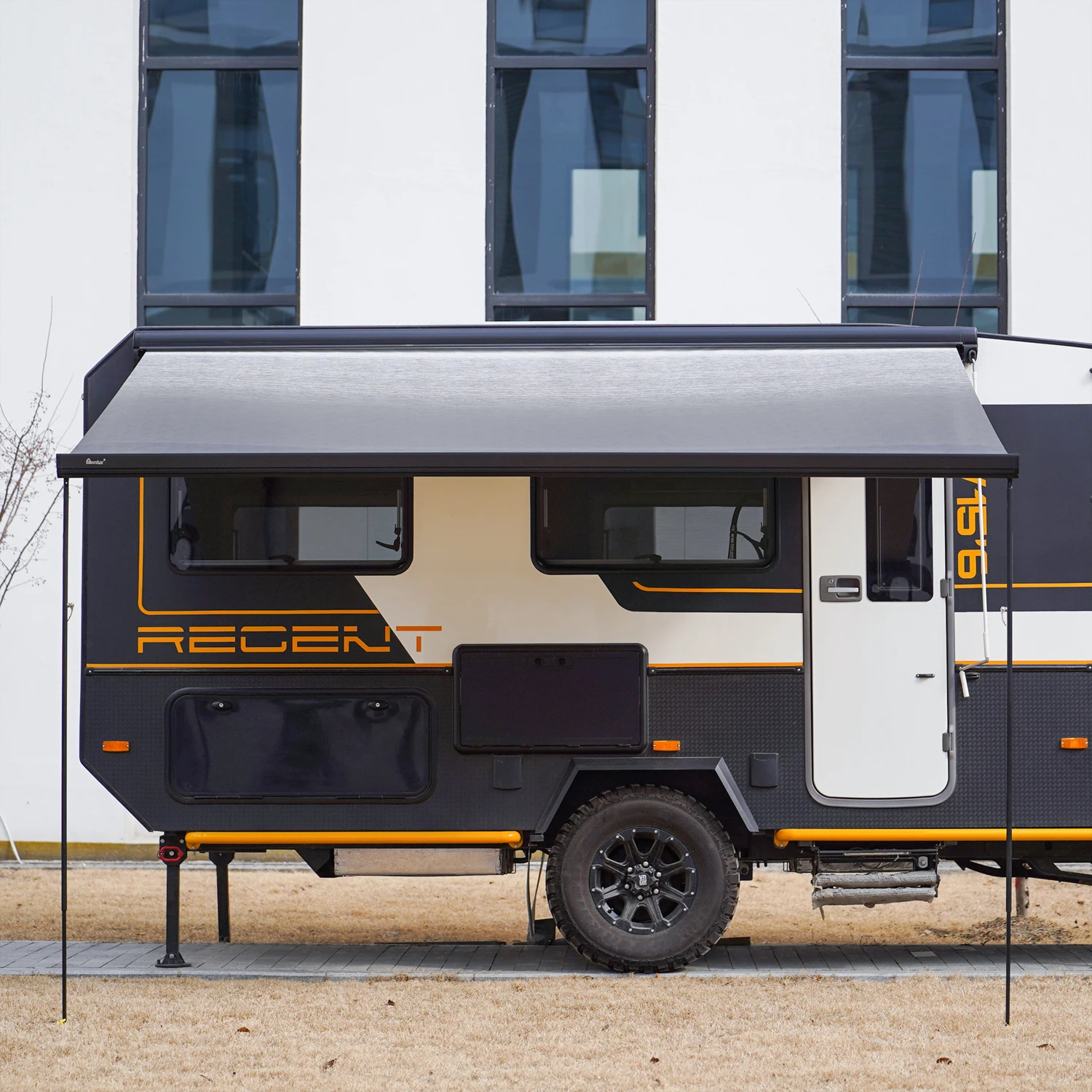 Полностью кассетный моторизованный тент для автодома, аксессуары для прицепов, солнечный козырек для кемпера