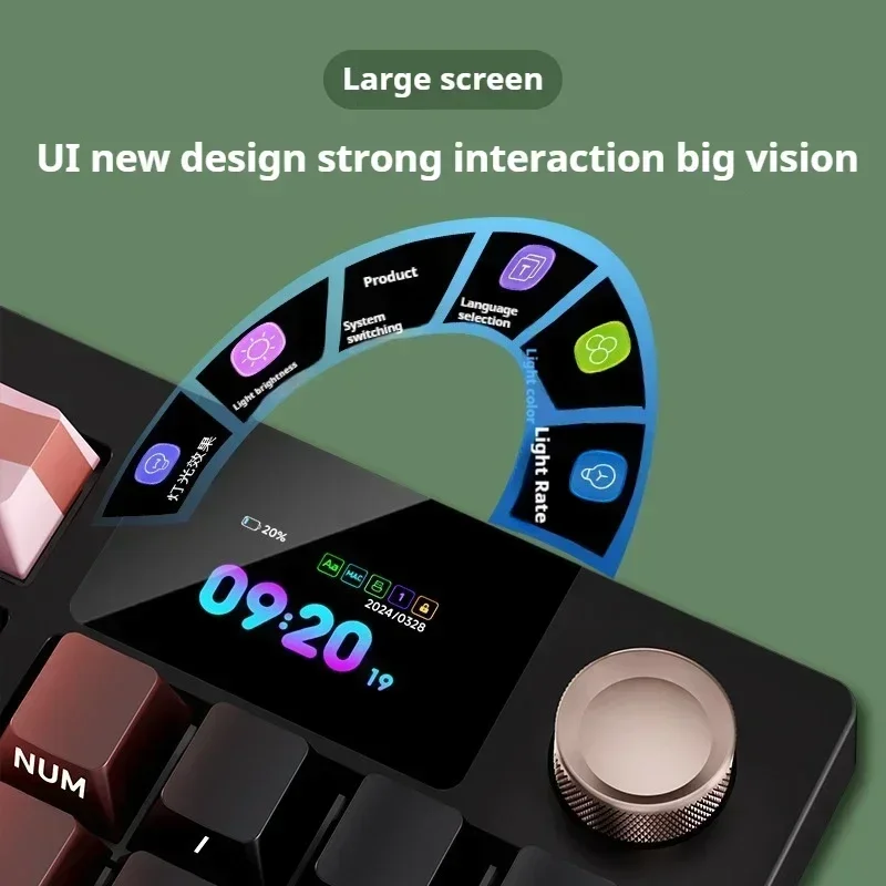 Langtu Lt95 Pro игровая клавиатура Rgb с горячей заменой макро-драйвер прочная беспроводная трехрежимная индивидуальная механическая клавиатура аксессуар для ПК