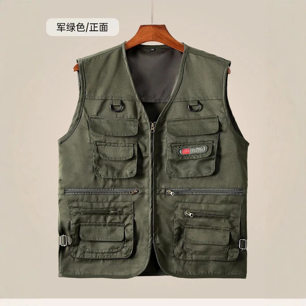 

2025 Men's Autumn, Multi-Pocket, Outdoor Fishing Casual Thin Vest