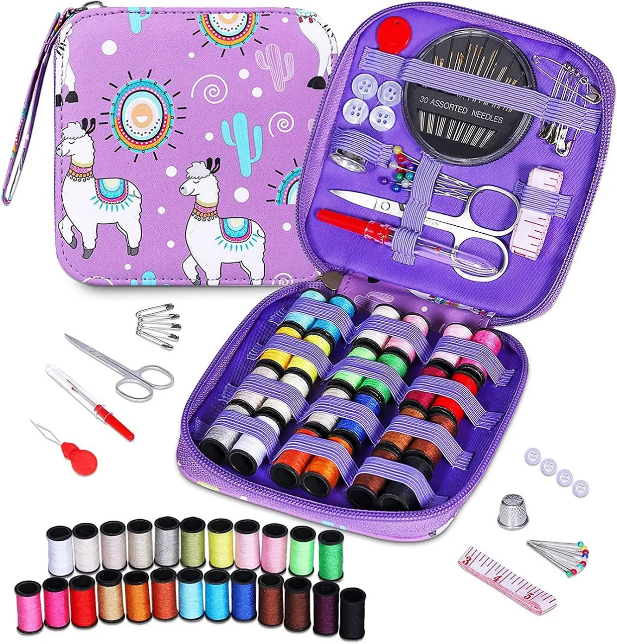 Handicraft DIY Best Selling Mini Sewing Kit Sewing Tool Set Accessories Storage Bag Travel Box Travel Ladies Scissors Women G11