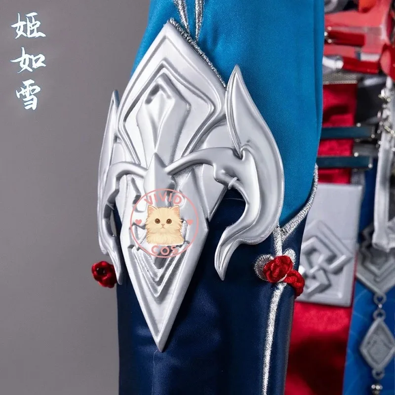 

ABC123 Горячая игра Naraka: Bladepoint Косплей Костюм Аниме Ji Ruxue Высококачественная униформа для ролевых игр Синяя женская AD3; F'6, C; 7.Y