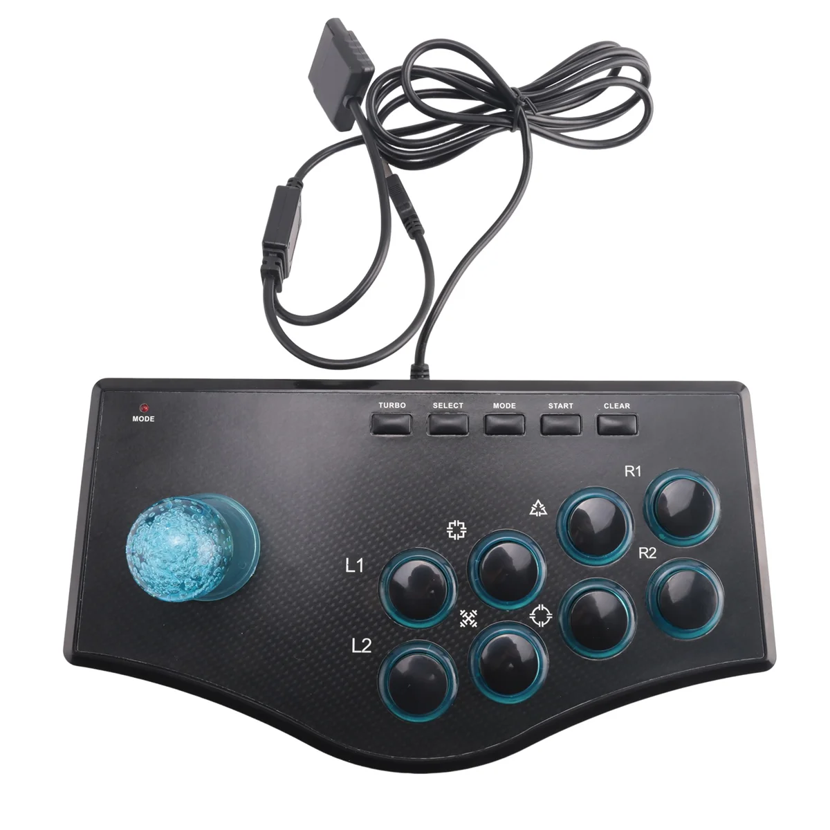 Retro Arcade Game Rocker Controller Usb Joystick For Ps2/Ps3/Pc/Android Smart Tv Built-In Vibrator Eight Direction Joystick(No.B