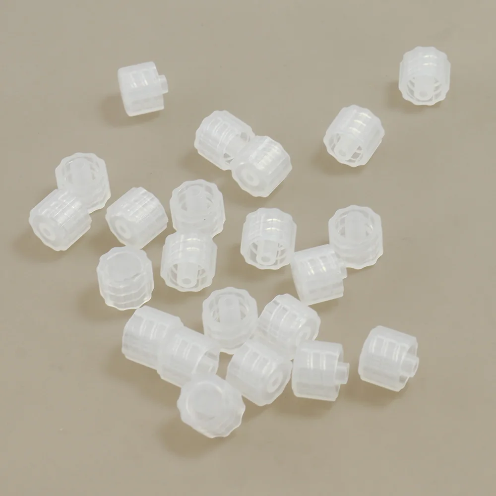 Male Luer Lock Plug Air Valve Pipe Dispensing Glue Syringe Barrel Fitting Translucent PP Plastic Connector End Cap Cover Adapter