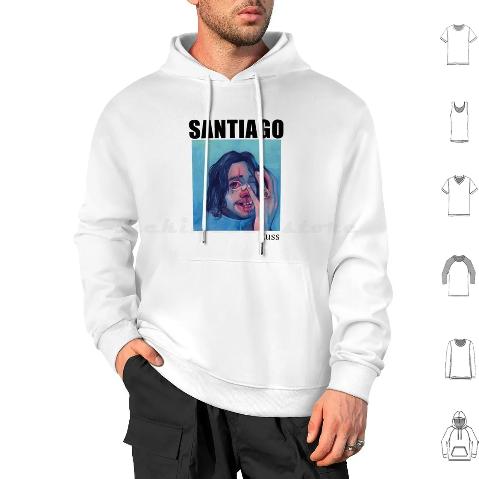 Russ Santiago Hoodie cotton Long Sleeve