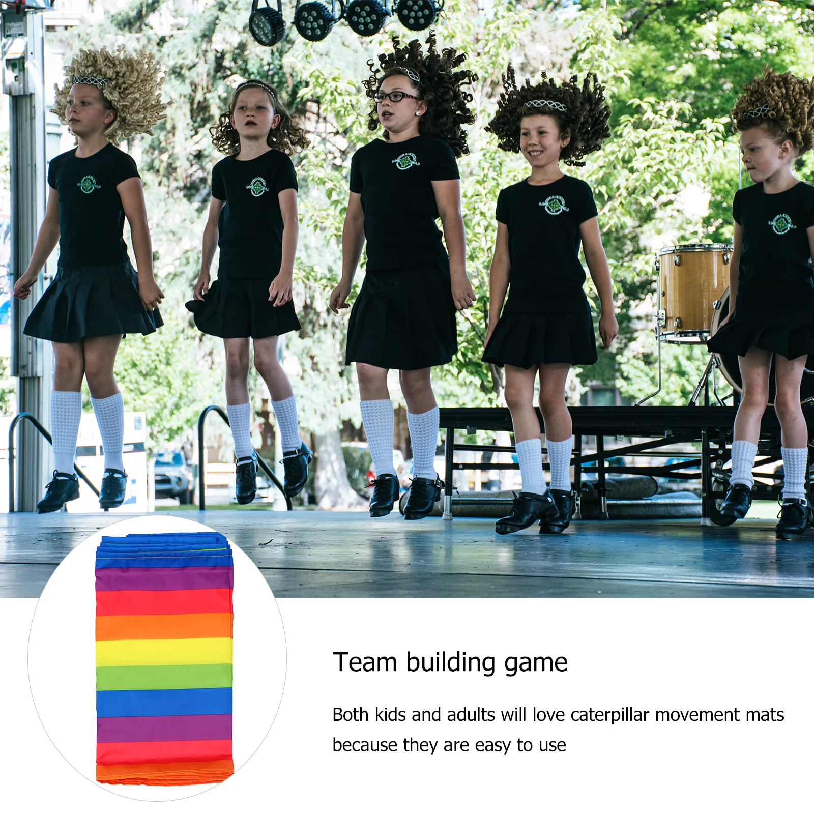 

Rolling Run Mat For Team Building Activities Kids Cooperation Game Tool Caterpillar Movement Mat For Group Learning Sports Day