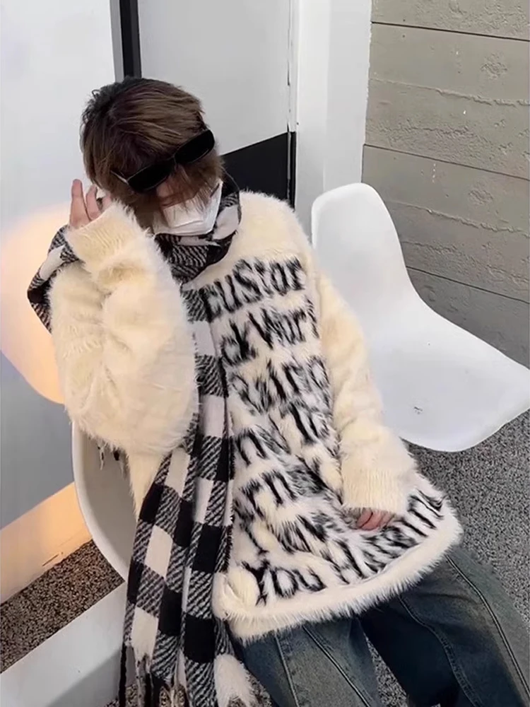 

Американский стильный свитшот оверсайз из мягкого и комфортного полиэстера с длинными рукавами и круглым вырезом для подростков