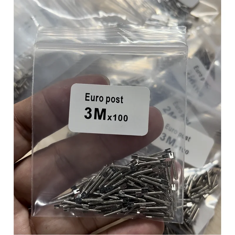 Dental Euro Post Steel Screw Pins 100Pcs/Bag Dental Materials For Dentist Tool Dentistry Material