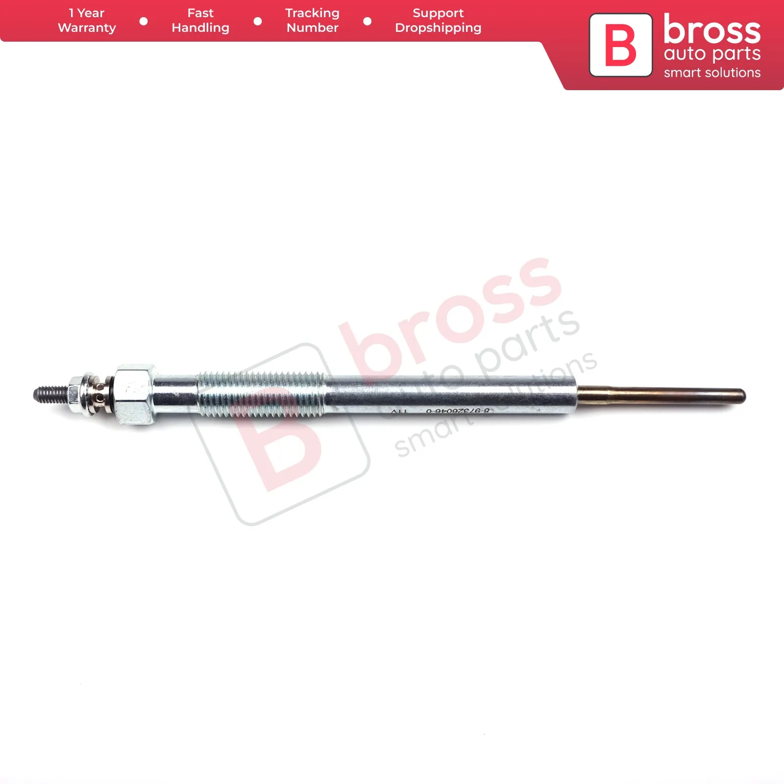 

Bross BGP71 1 Piece Heater Glow Plug 11 Volt for D-Max Rodeo MK1 8-9817-4898-0, GN095, 0100226577, Y1001J1, Y1001J, 93034