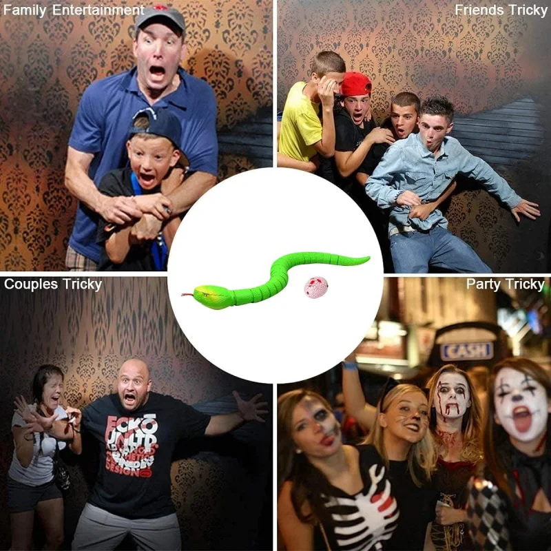 Cadeau pour garçon modèle serpent à sonnette 16 "Long Animal réaliste RC serpent jouet USB Rechargeable Robot blague jouet adultes noël