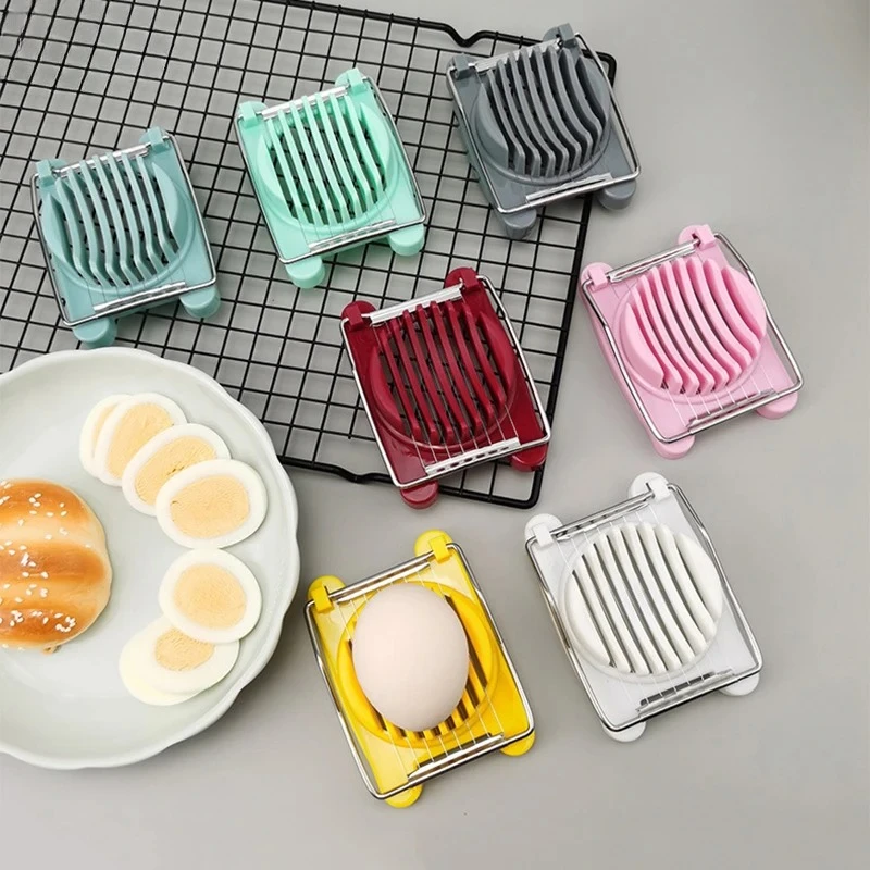 Accesorios de cocina, rebanador de huevos, picadora de acero inoxidable, cortador de ensalada de frutas, herramientas para huevos, procesadores de alimentos manuales, utensilio de cocina ALI426