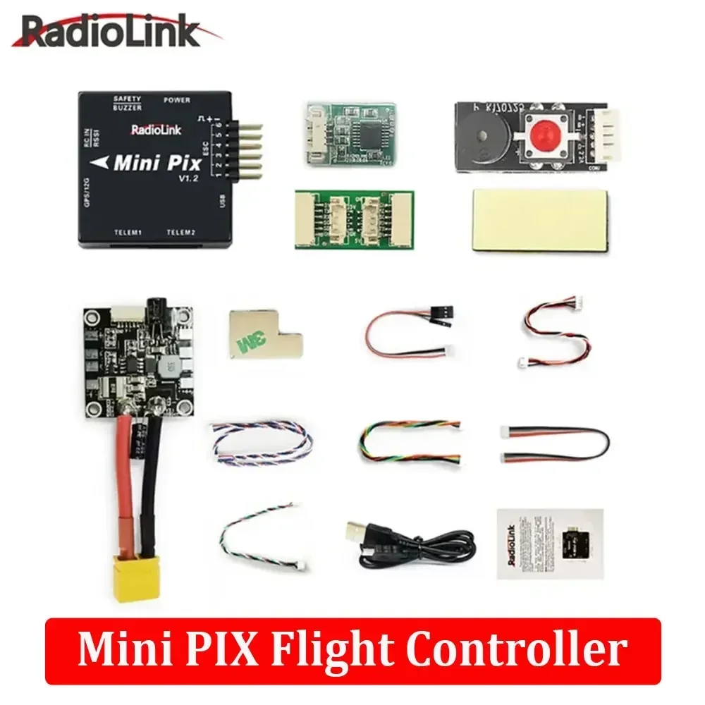 

Полетный контроллер Radiolink New Mini PIX V1.2 с GPS M10N и GPS TS100/SE100 (аналог Pixhawk FC) для FPV-дронов, гоночных квадрокоптеров, вертолетов и самолетов