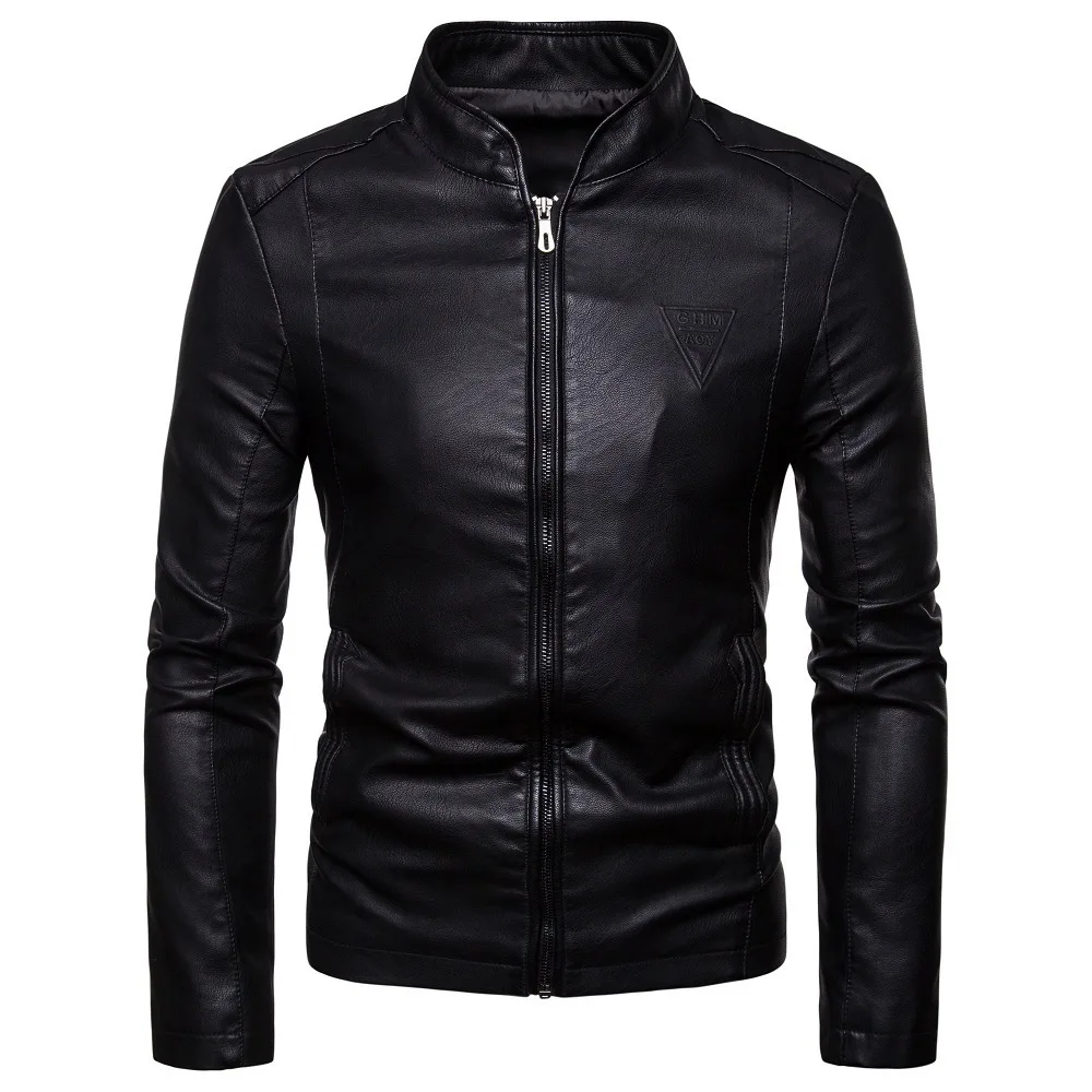 Men's New Faux Leather Jacket Casual Slim Fit Perfect Spring Autumn Motorcycle Pu Clothes Affordable High Quality Match Coat